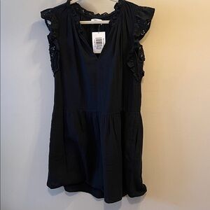 Black Velvet by Graham & Spencer Grace Ruffle Sleeve Dress Size M